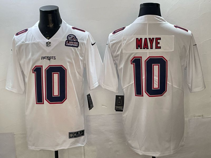 Men 2026 New England Patriots #10 Maye white Nike Limited NFL Jersey style 002->boston red sox->MLB Jersey